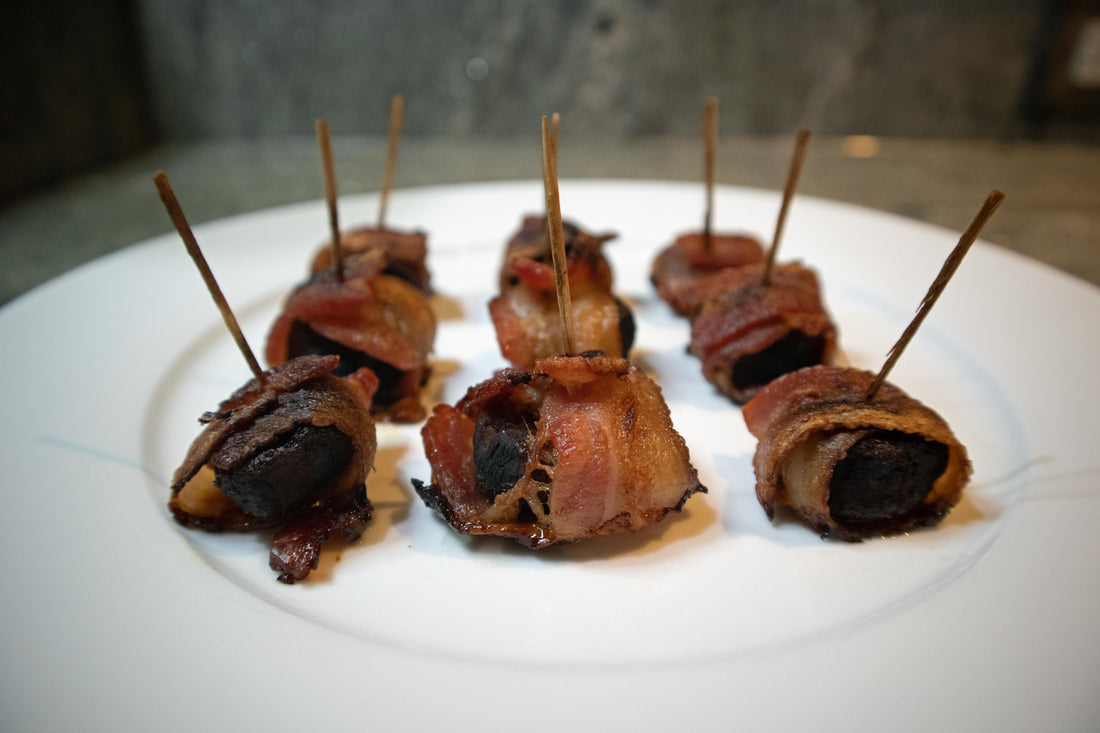 Fallen Leaves Bacon Appetizer with Birch Syrup Marinade Fallen Leaves Maple Products