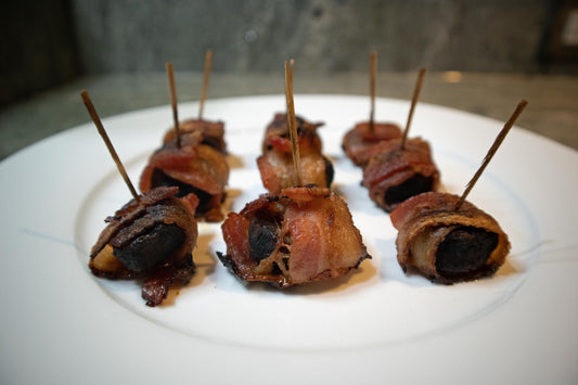 Fallen Leaves Bacon Appetizer with Birch Syrup Marinade Fallen Leaves Maple Products