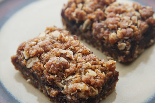 Blueberry Maple Syrup Oat Squares