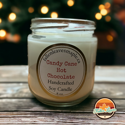 Candy Cane Hot Chocolate Soy Candle