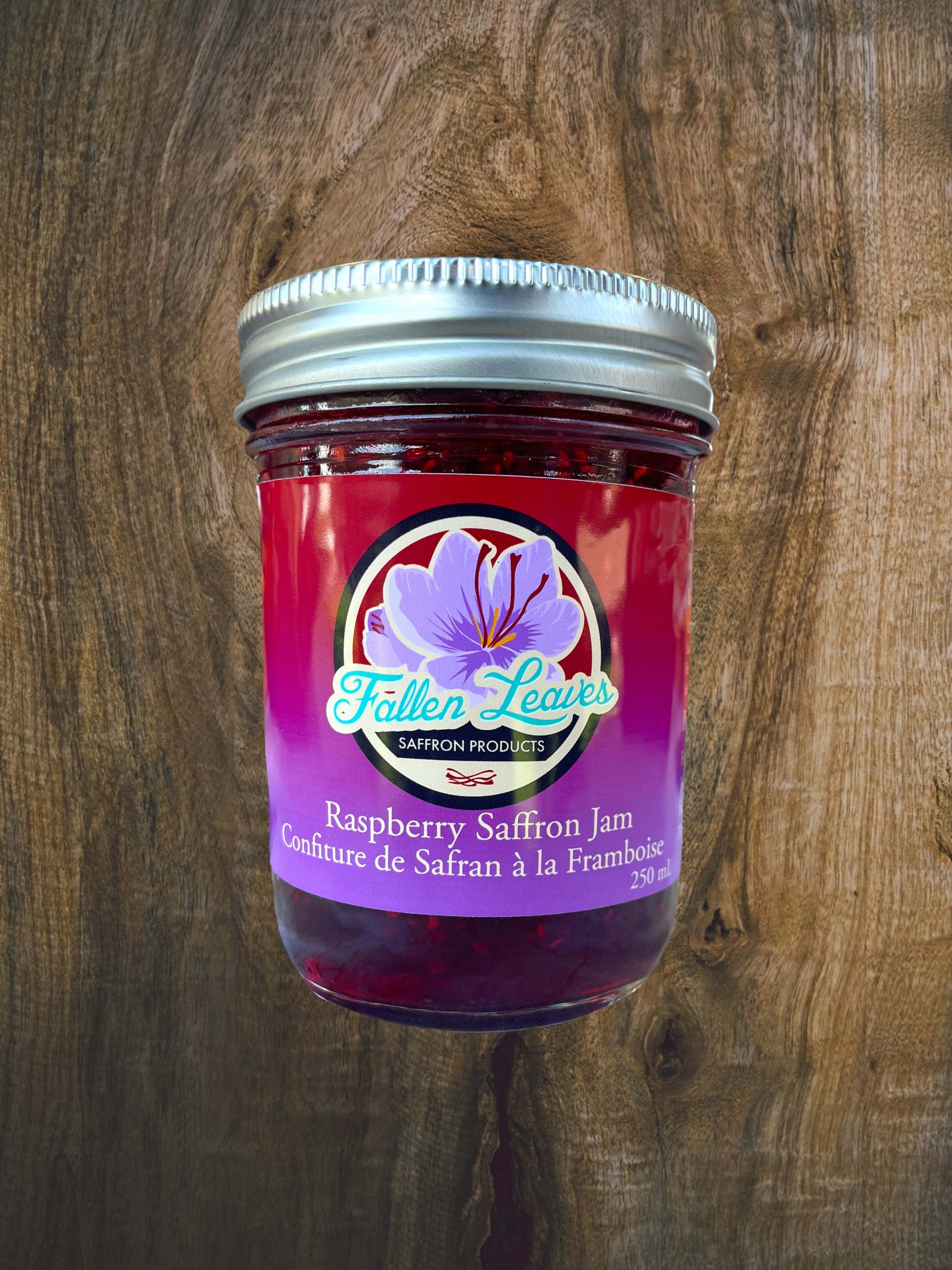 Raspberry Saffron Jam Fallen Leaves Maple Products